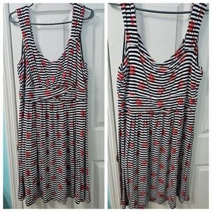 Style & Co 2x Stars & Stripes Knit Dress